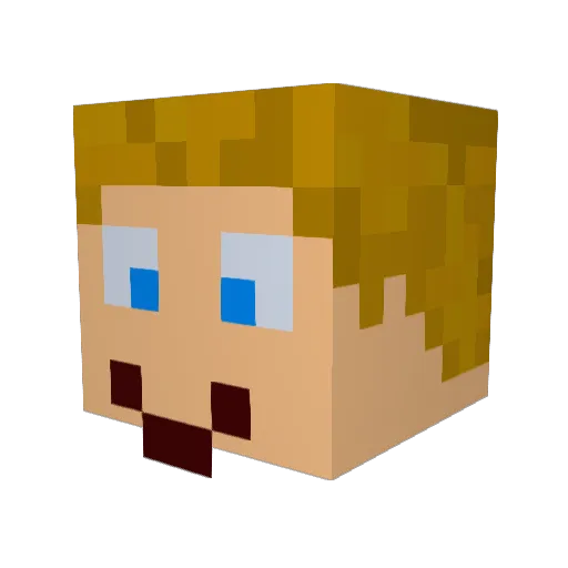 Jeffery4167 Minecraft avatar head, 3D render