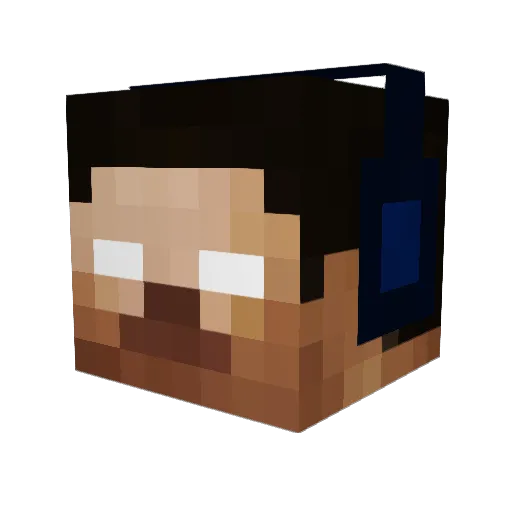 JefferyBacon Minecraft avatar head, 3D render