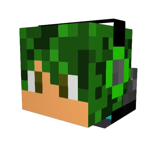 JefferyIsAwesome Minecraft avatar head, 3D render