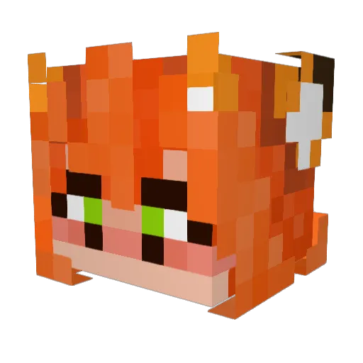 JefficaMerguy Minecraft avatar head, 3D render