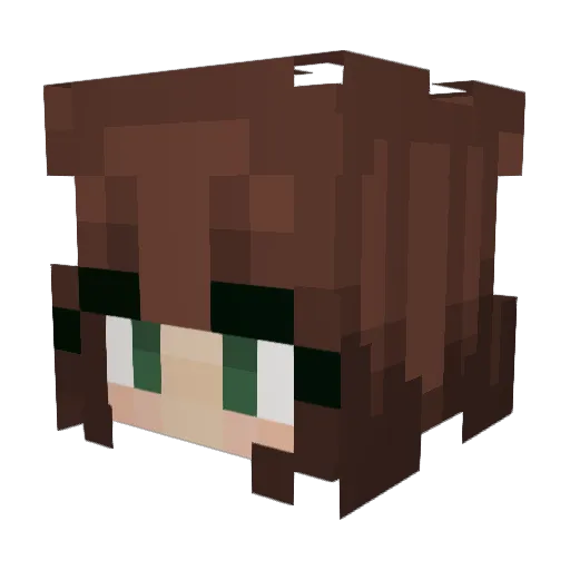 Jeffmelon42 Minecraft avatar head, 3D render