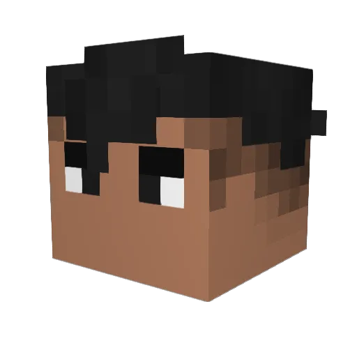 JefforyKnightVA Minecraft avatar head, 3D render