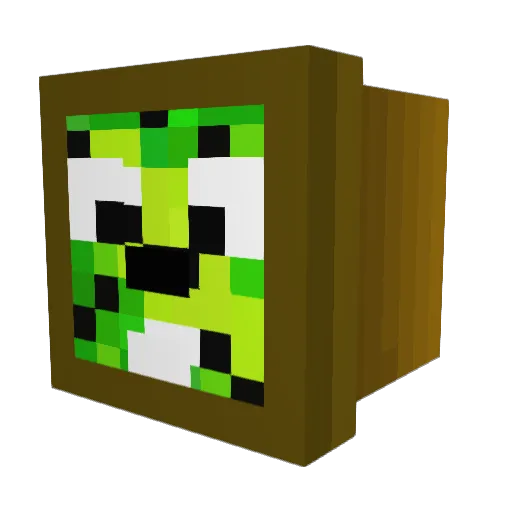 Jeffou24 Minecraft avatar head, 3D render