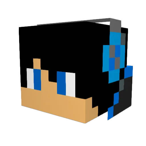 Jeffrey1076 Minecraft avatar head, 3D render