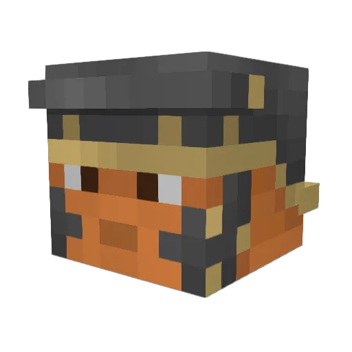 Jeffrey1704DP Minecraft avatar head, 3D render