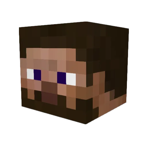 JeffreyBison Minecraft avatar head, 3D render