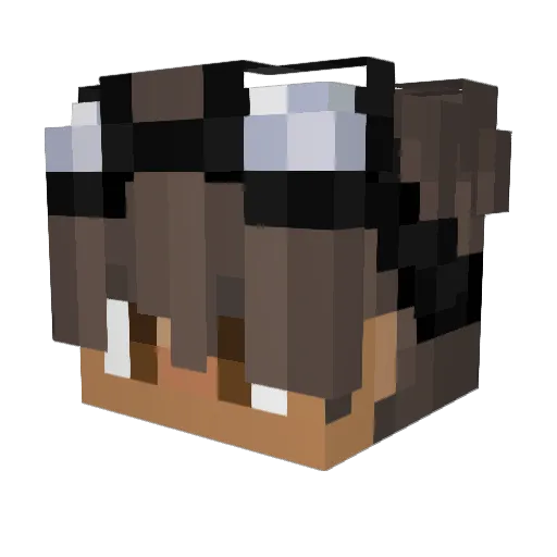 JeffreyLukas Minecraft avatar head, 3D render