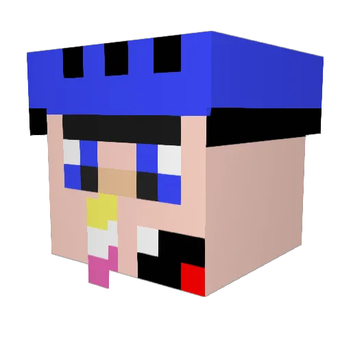 JeffreyTheMiner1 Minecraft avatar head, 3D render