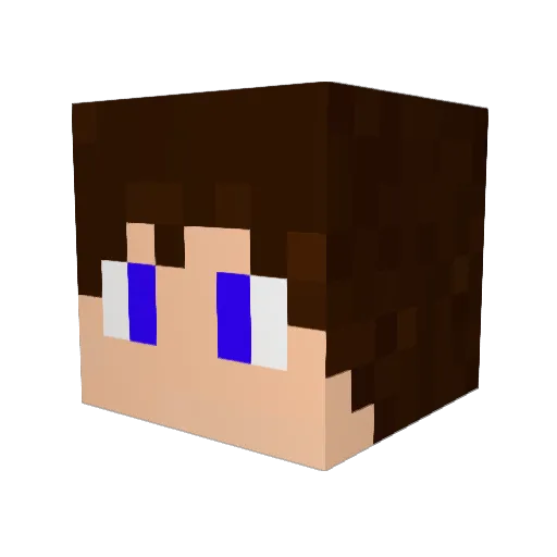 Jeffrro Minecraft avatar head, 3D render