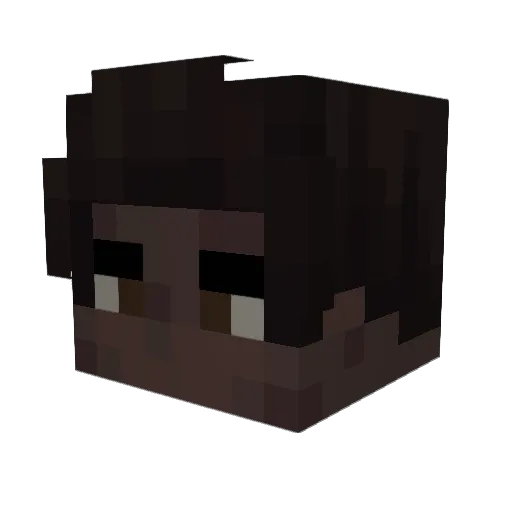 Jeffrroxx Minecraft avatar head, 3D render