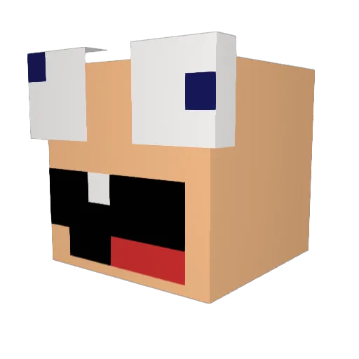 JeffryGamerPro Minecraft avatar head, 3D render