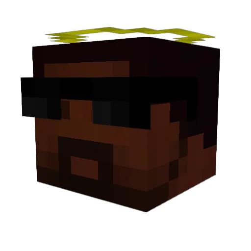 Jeffsalsa Minecraft avatar head, 3D render