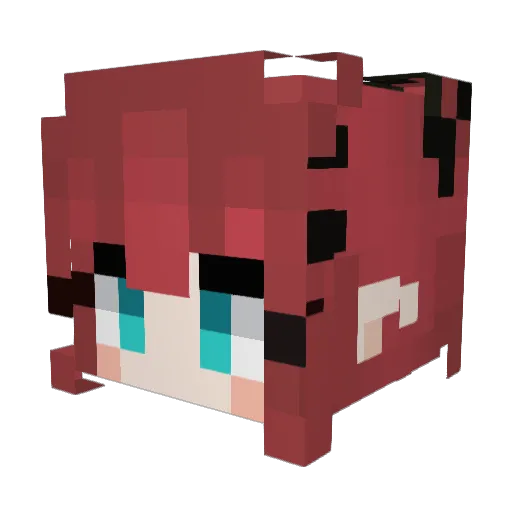 Jefftheciller Minecraft avatar head, 3D render
