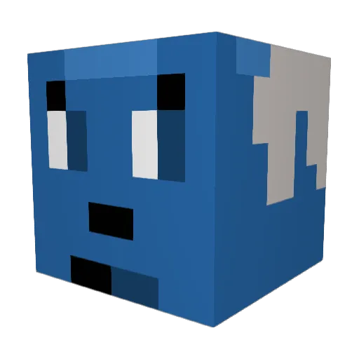 JeffyGaming Minecraft avatar head, 3D render