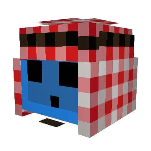 Jeffy_md Minecraft avatar head, 3D render