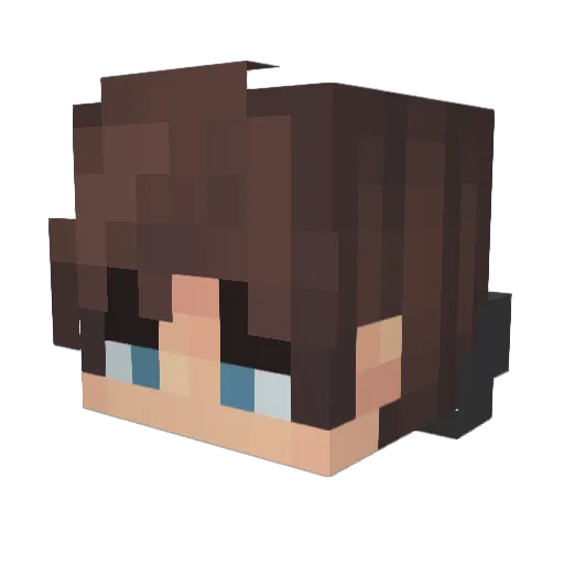 Jefrico Minecraft avatar head, 3D render