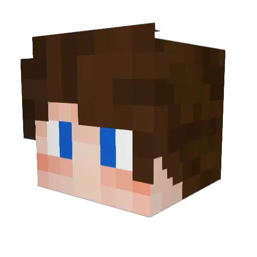 JefrsonStarship Minecraft avatar head, 3D render