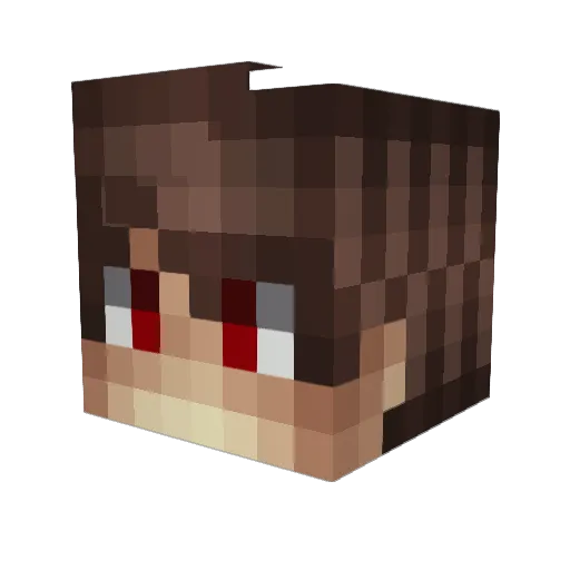 JefryGZ Minecraft avatar head, 3D render