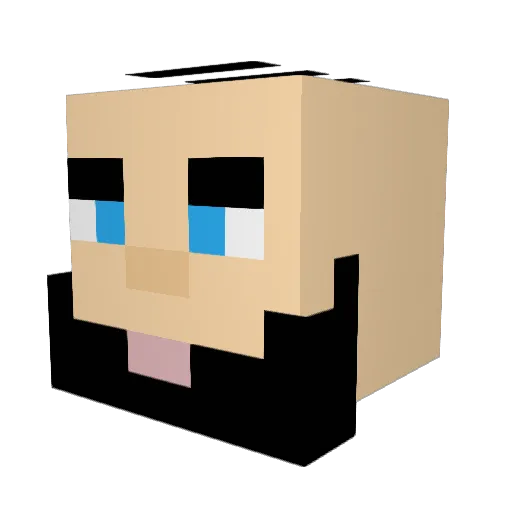Jeggins Minecraft avatar head, 3D render