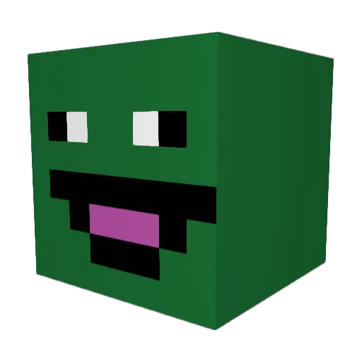 Jeghedderlars Minecraft avatar head, 3D render