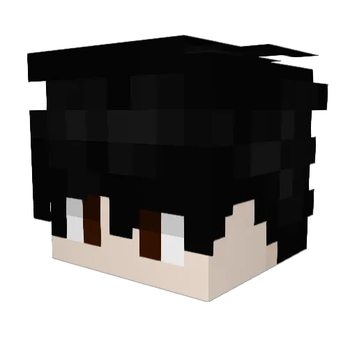Jegray Minecraft avatar head, 3D render