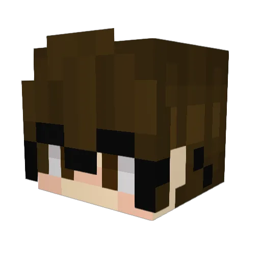 Jegvar Minecraft avatar head, 3D render