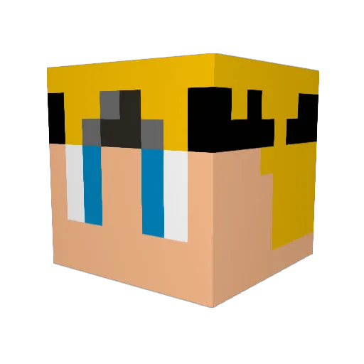 Jehmmey Minecraft avatar head, 3D render