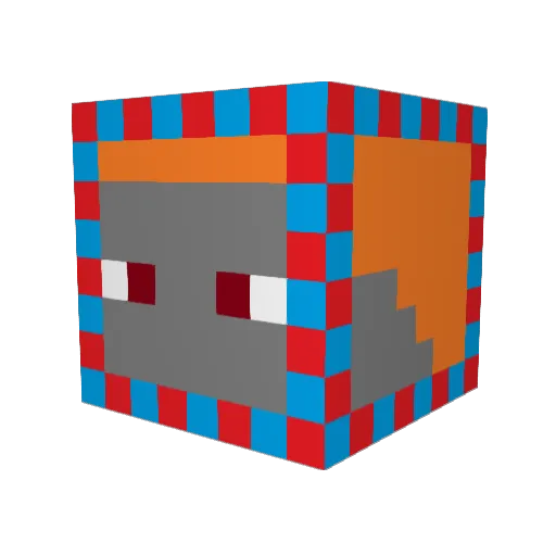 JeiAlucardZiel Minecraft avatar head, 3D render