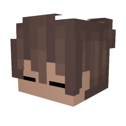 Jeif Minecraft avatar head, 3D render