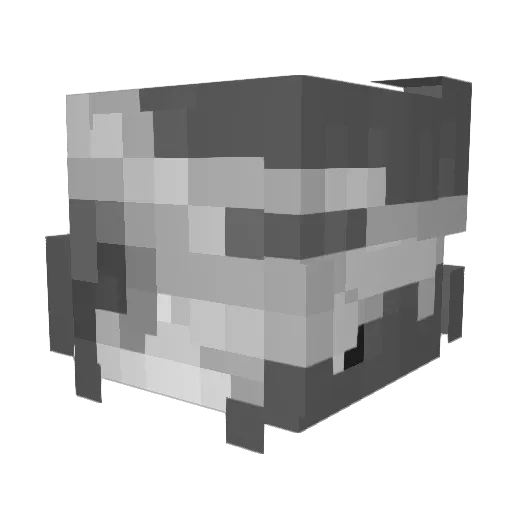 Jeiichii Minecraft avatar head, 3D render