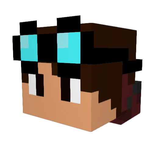 JeikUgU Minecraft avatar head, 3D render