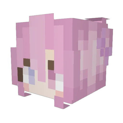 JeimiM Minecraft avatar head, 3D render