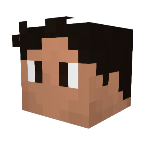 Jeirby Minecraft avatar head, 3D render