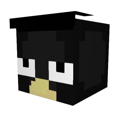 Jeiven Minecraft avatar head, 3D render