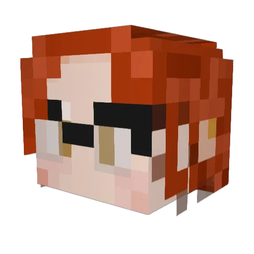 Jeje_Fenix Minecraft avatar head, 3D render