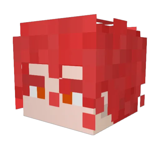 Jejesiu Minecraft avatar head, 3D render