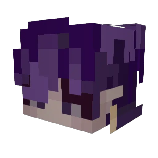 Jejiest Minecraft avatar head, 3D render