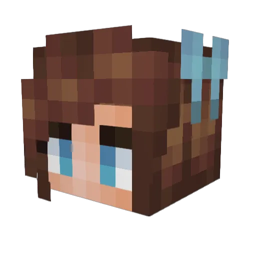 Jek0n Minecraft avatar head, 3D render