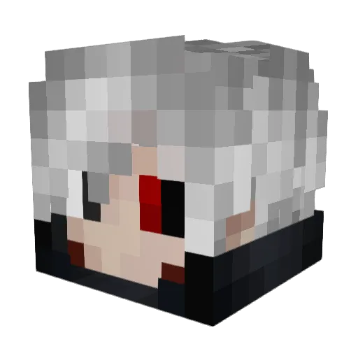JekaOfficial Minecraft avatar head, 3D render