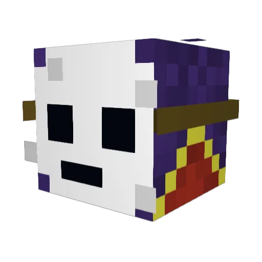 JekabsV Minecraft avatar head, 3D render