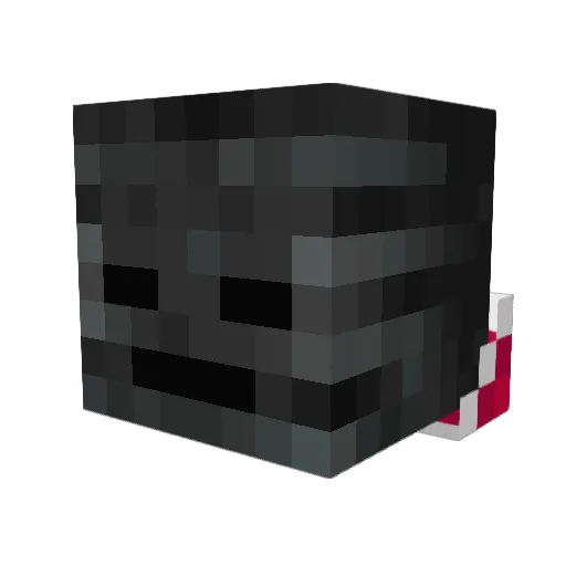 Jekenexd Minecraft avatar head, 3D render