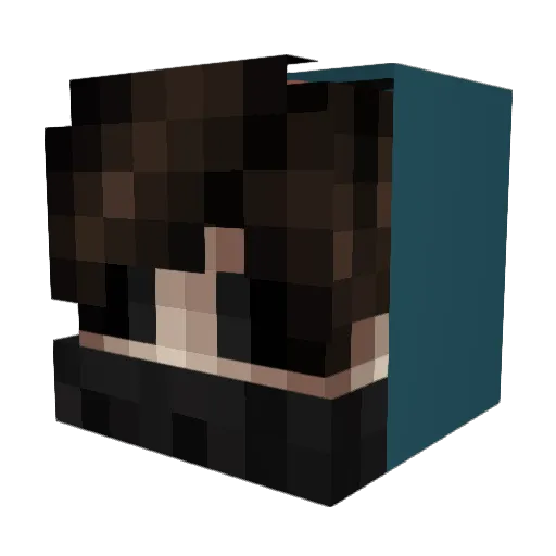 JekerL Minecraft avatar head, 3D render
