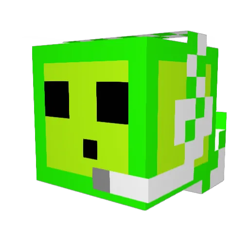 Jekker Minecraft avatar head, 3D render