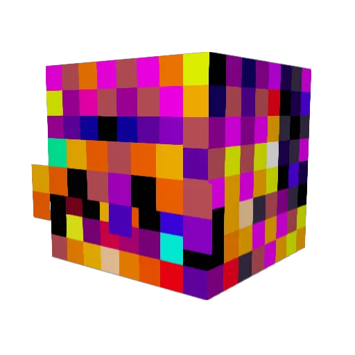 Jektsa Minecraft avatar head, 3D render
