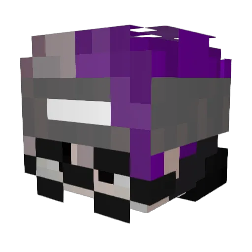 Jelek Minecraft avatar head, 3D render