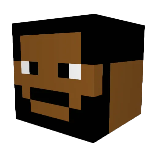 Jelen16 Minecraft avatar head, 3D render