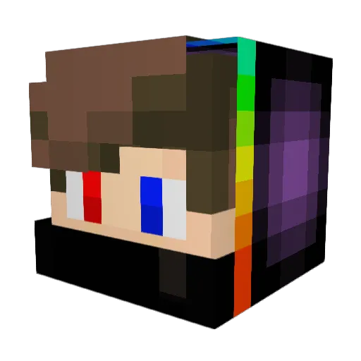 JelenYT Minecraft avatar head, 3D render