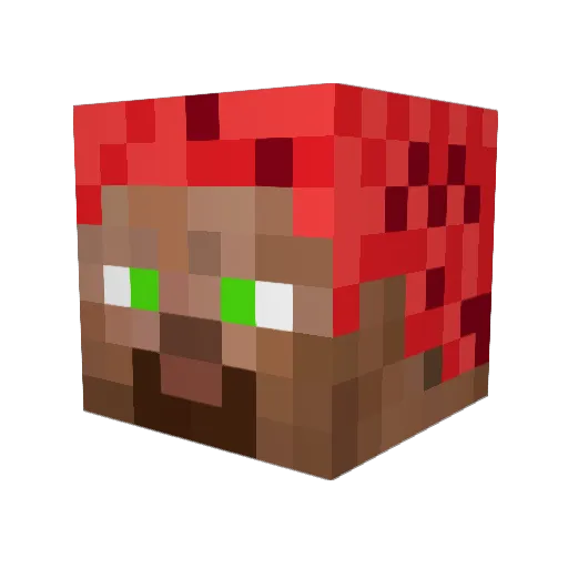 Jelena2000 Minecraft avatar head, 3D render