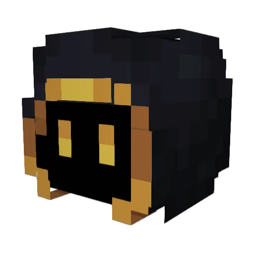 Jelio26 Minecraft avatar head, 3D render