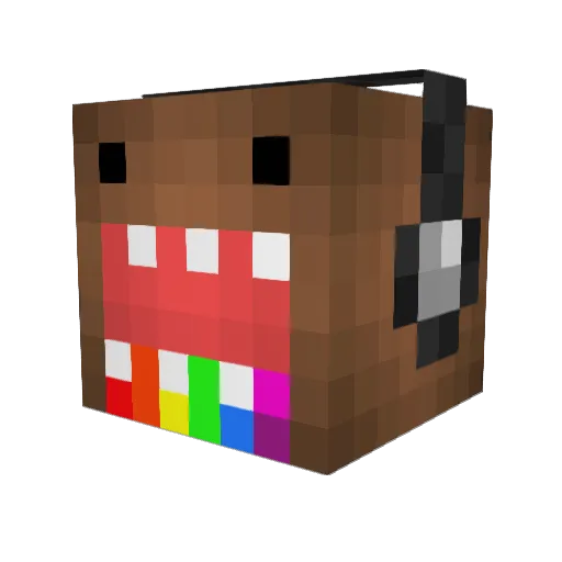 Jelkers Minecraft avatar head, 3D render